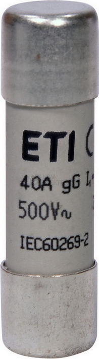 Obrázek produktu Pojistka válcová ETI CH14x51 gG 40A 500VAC 002651034 0