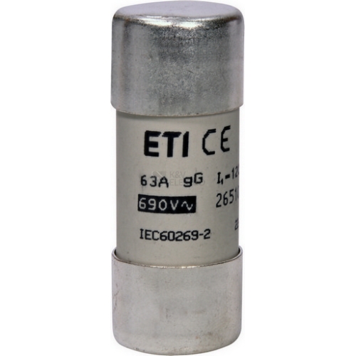Pojistka válcová ETI CH22x58 gG 63A 690VAC 002651048