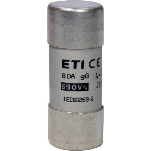 Pojistka válcová ETI CH22x58 gG 80A 690VAC 002651049