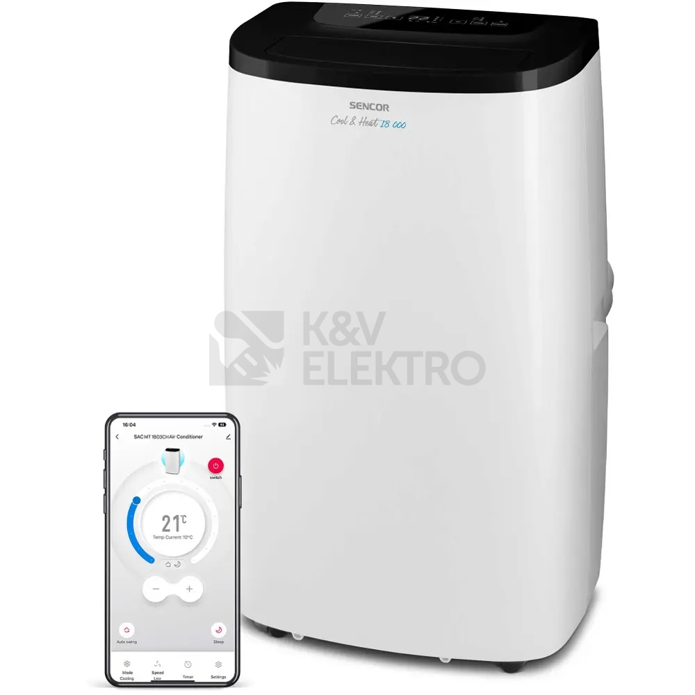 Obrázek produktu Mobilní klimatizace SENCOR SAC MT1803CH WiFi bílá s těsnící sadou ZDARMA 0