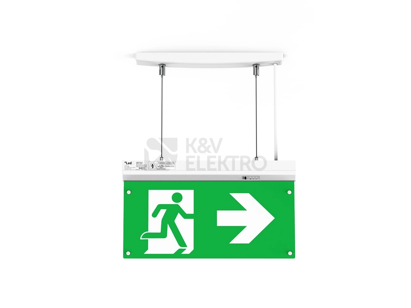 Obrázek produktu Nouzové LED svítidlo LED2 SAFE ALL 2W 50lm 3h s piktogramy 1440161 10