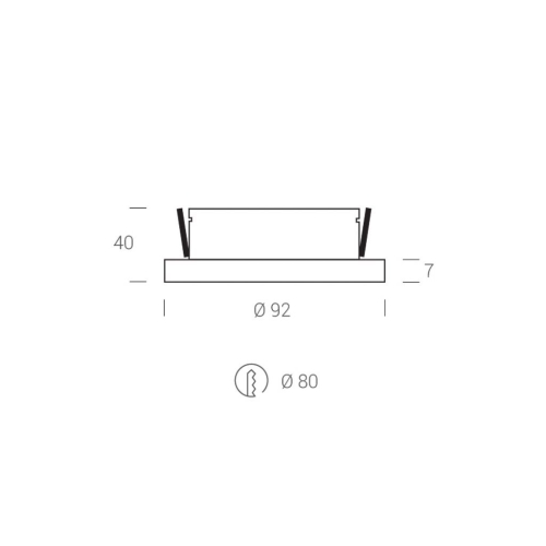 Zápustné LED svítidlo LED2 STATIC bílé 7W 3000K 2050131