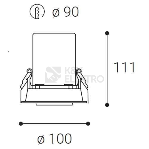 Obrázek produktu Zápustné LED svítidlo LED2 HIDE bílé 10-20W 3000K 2252631 1