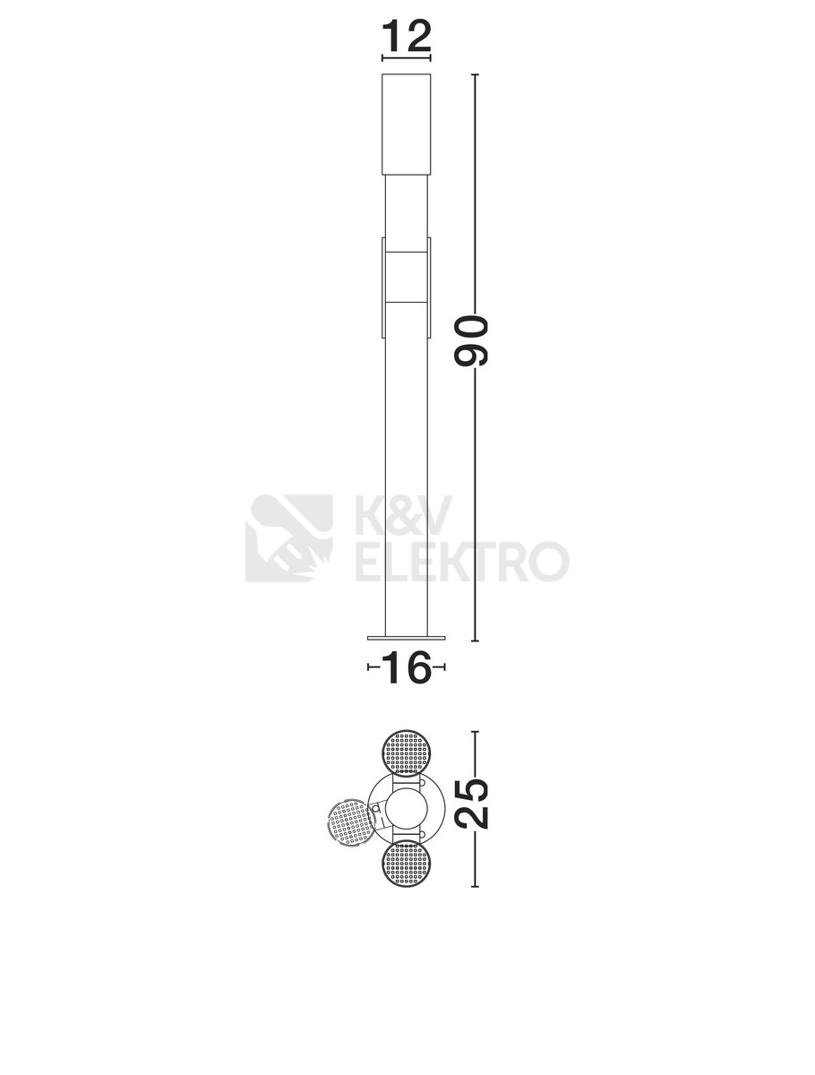 Obrázek produktu Sloupkové LED svítidlo NOVA LUCE PEC 13W 3000K IP65 9136421 2