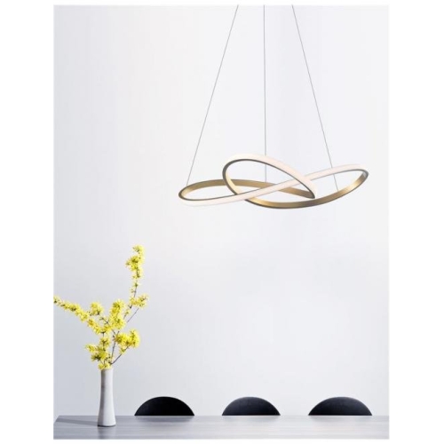 Závěsné LED svítidlo NOVA LUCE FUSION 53W 3000K zlatá barva 1701101002