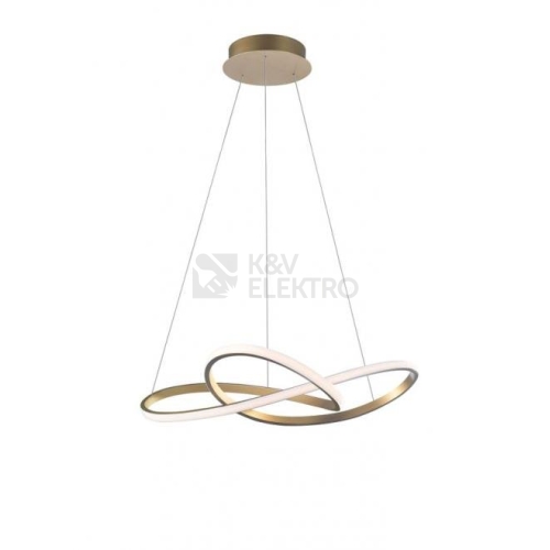 Závěsné LED svítidlo NOVA LUCE FUSION 53W 3000K zlatá barva 1701101002