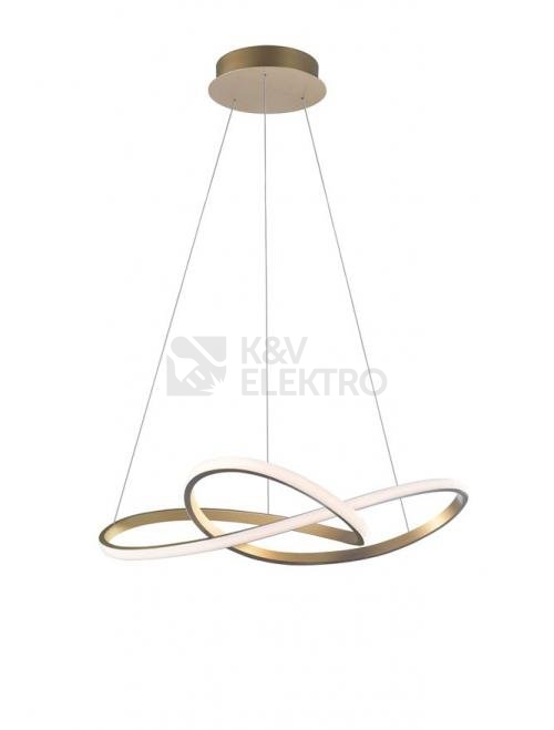 Obrázek produktu Závěsné LED svítidlo NOVA LUCE FUSION 53W 3000K zlatá barva 1701101002 0