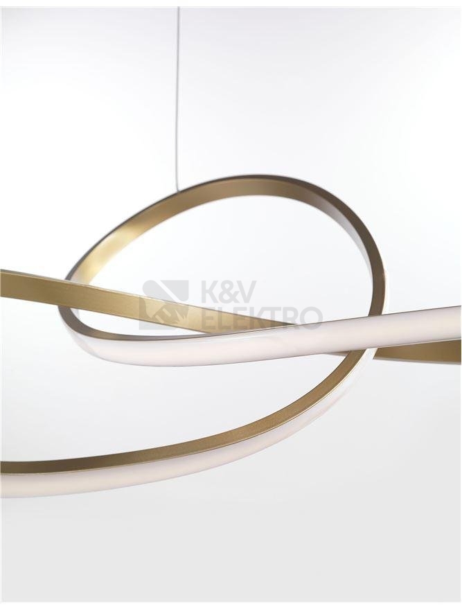 Obrázek produktu Závěsné LED svítidlo NOVA LUCE FUSION 53W 3000K zlatá barva 1701101002 3
