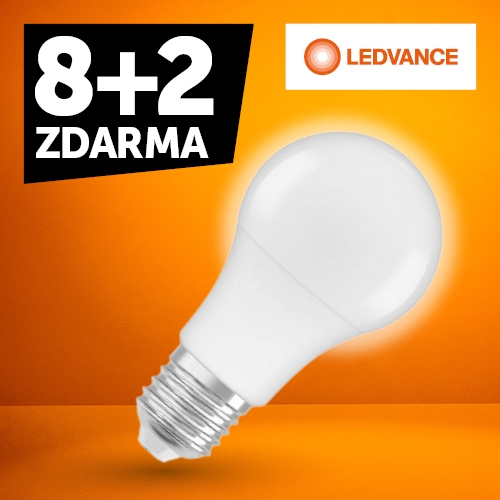 LED žárovka E27 Bellalux ECO CLA FR 8,5W  AKCE 8+2