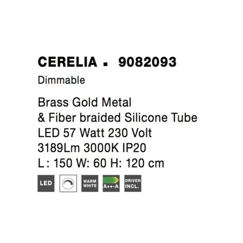Závěsné LED svítidlo NOVA LUCE CERELIA 57W 3000K 9082093 (obrázek 6)