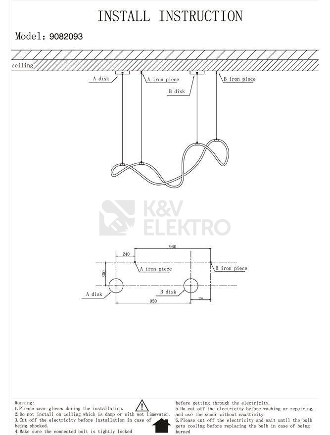 Obrázek produktu Závěsné LED svítidlo NOVA LUCE CERELIA 57W 3000K 9082093 3