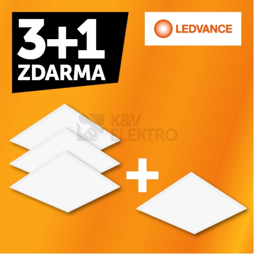  LED panel LEDVANCE Compact 600x600mm 33W/4000K neutrální bílá AKCE 3+1
