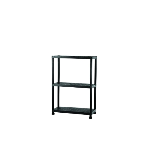 Regál plastový IGOTREND 60x30x96cm černý 3 police