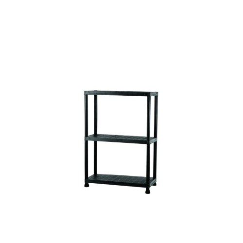Regál plastový IGOTREND 80x30x96cm černý 3 police