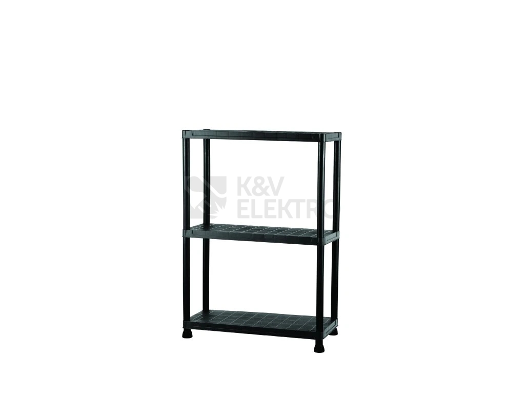 Obrázek produktu Regál plastový IGOTREND 80x30x96cm černý 3 police 0
