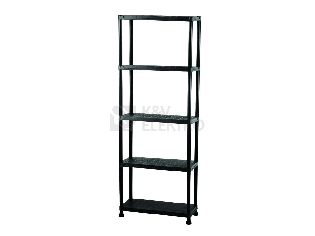 Obrázek produktu Regál plastový IGOTREND 60x30x180cm černý 5 polic 0