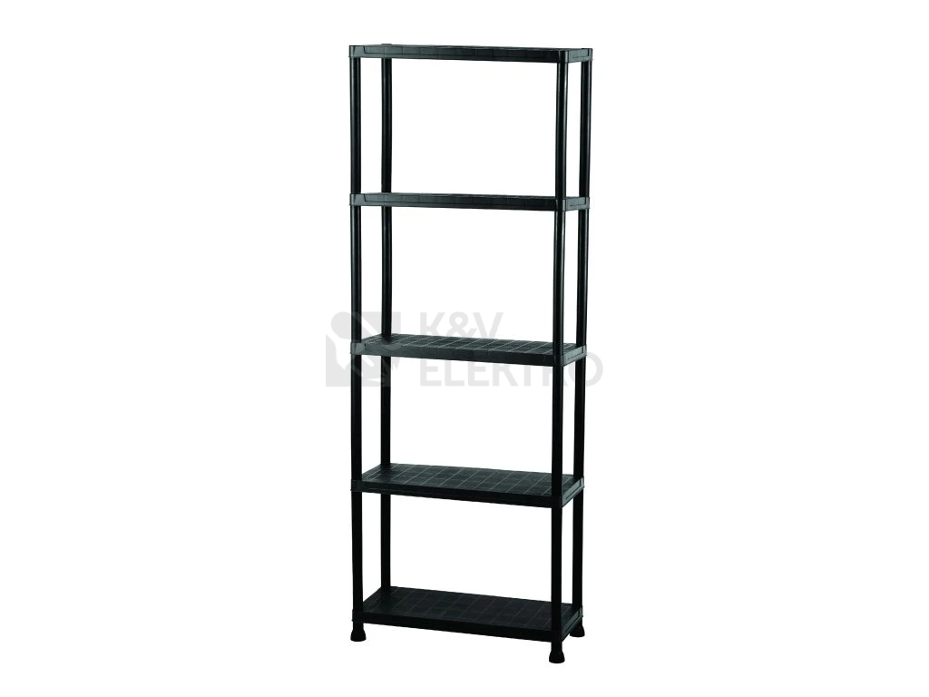Obrázek produktu Regál plastový IGOTREND 60x30x180cm černý 5 polic 0