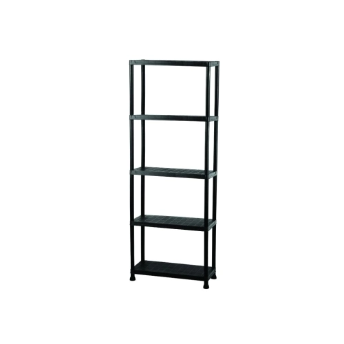 Regál plastový IGOTREND 80x30x180cm černý 5 polic