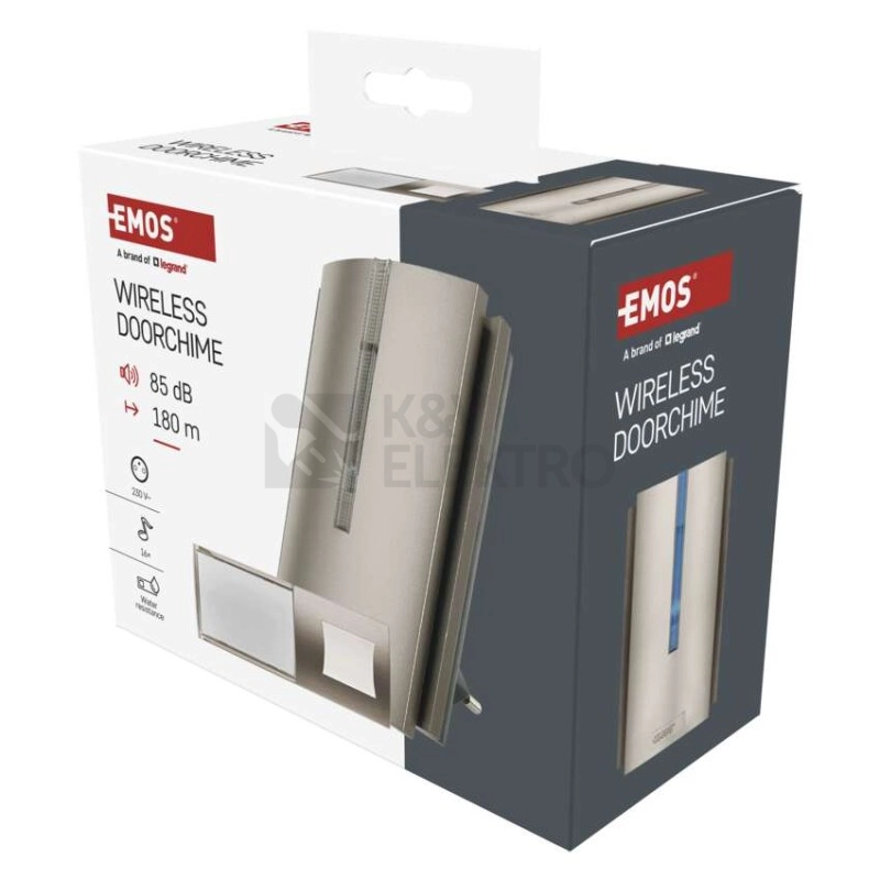Obrázek produktu Bezdrátový domovní zvonek do zásuvky s USB-C výstupem EMOS P5760N 7