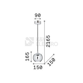 Obrázek produktu Závěsné svítidlo Ideal LUX Mr. Jack 1x28W GU10 231297 1