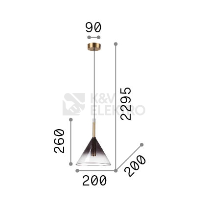 Obrázek produktu Závěsné svítidlo Ideal LUX Empire G9 3000K 309798 2
