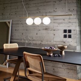 Obrázek produktu Závěsné svítidlo Ideal LUX Perline mosaz 3x40W G9 282114 1