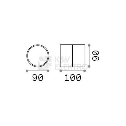 Obrázek produktu LED venkovní nástěnné svítidlo Ideal LUX Omega Ap Round bílé 1x7W 3000K IP54 285574 2