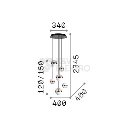 Obrázek produktu  LED závěsné svítidlo Ideal LUX Galaxy 58W 3000K 321172 2