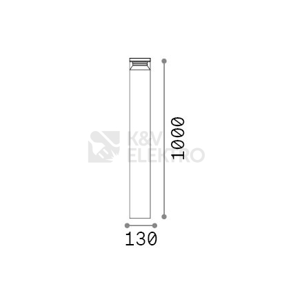 Obrázek produktu LED venkovní sloupkové svítidlo Ideal LUX Boeing 14W 3000K IP65 346731 1