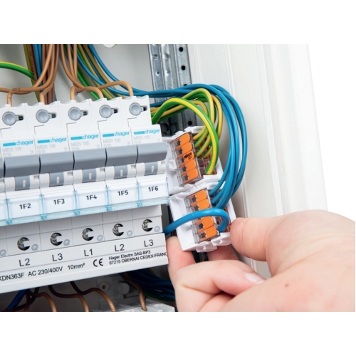 Držák 10vodičových svorek WAGO 221-549/002-000 bílá