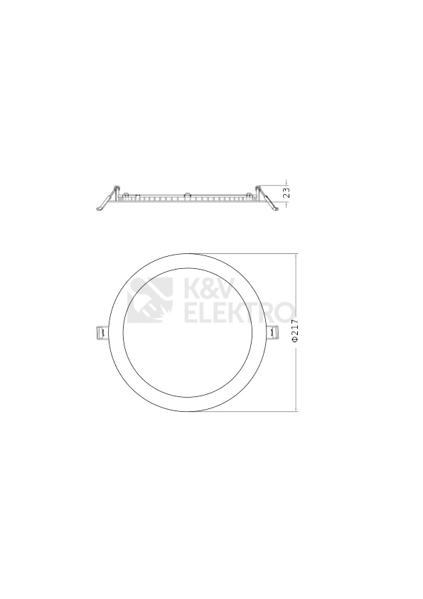 Obrázek produktu LED podhledové svítidlo LEDVANCE Slim Alu 205mm 9,5W/14,3W/19W 3000K/4000K teplá/neutrální bílá 2
