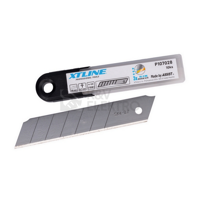 Obrázek produktu Náhradní čepele (břity) SK4 25mm (1bal/10ks) XTline P107028 0