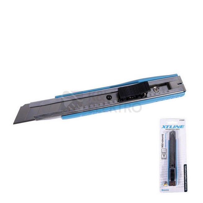 Obrázek produktu Nůž výsuvný ulamovací kovový SK5 18mm (blistr) XTline XT19120B 0