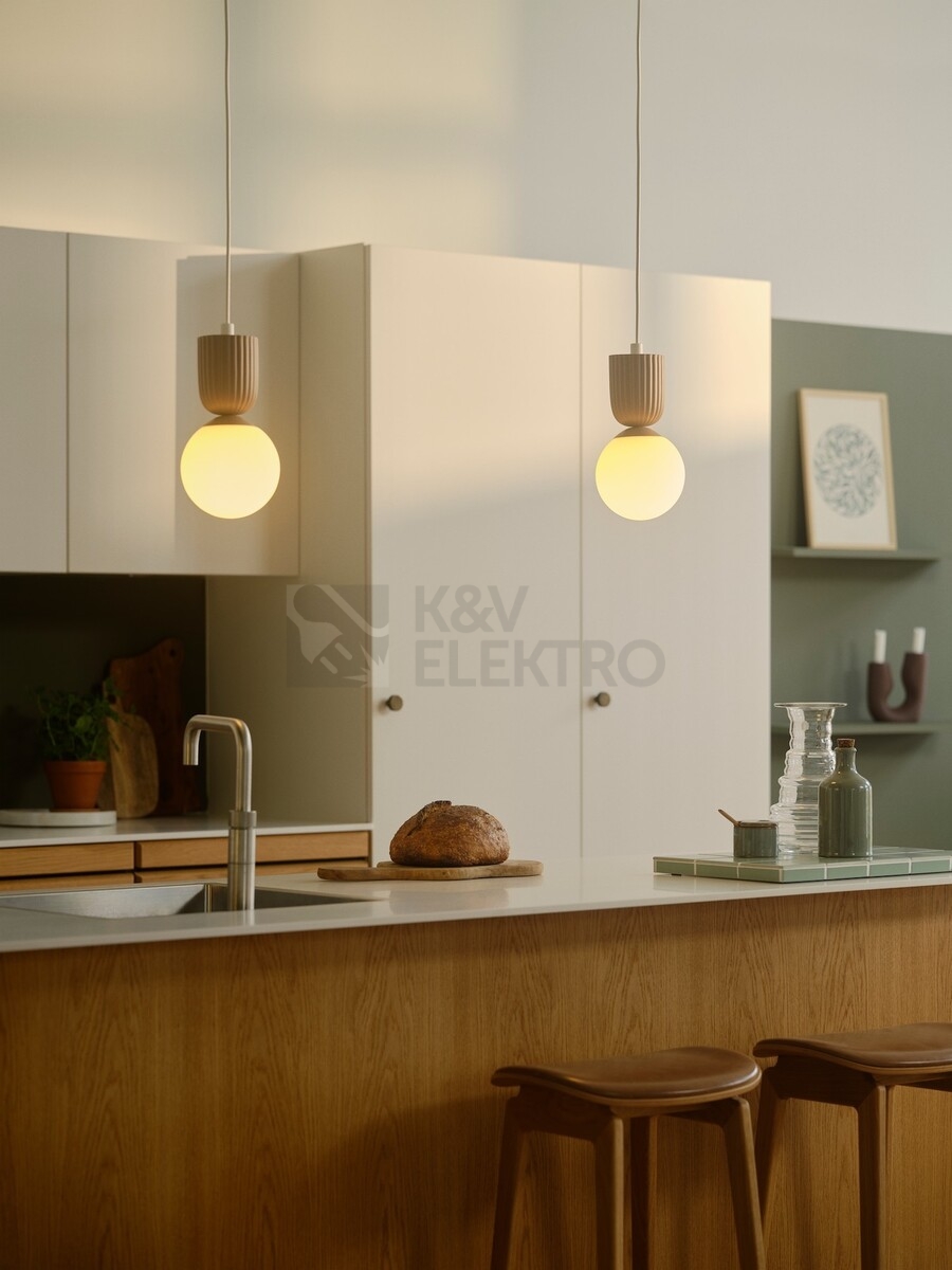 Obrázek produktu Závěsné svítidlo NORDLUX Sadie E14 1x6W světle hnědá (keramika) 2512603018 2
