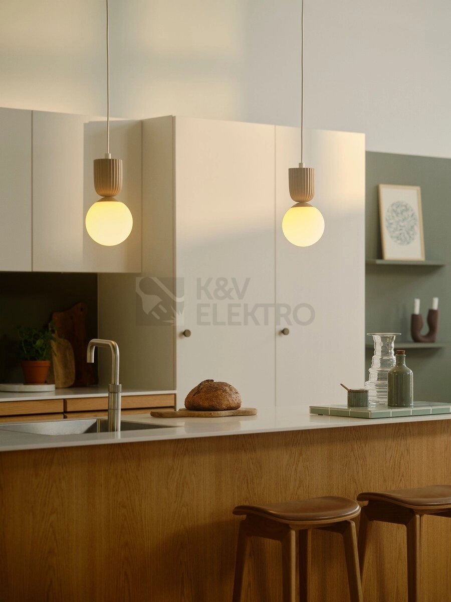 Obrázek produktu Závěsné svítidlo NORDLUX Sadie E14 1x6W světle hnědá (keramika) 2512603018 2
