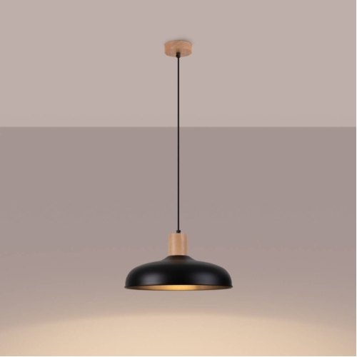 Závěsné svítidlo SOLLUX INDY černé E27 1x15W bez žárovky SL.1324