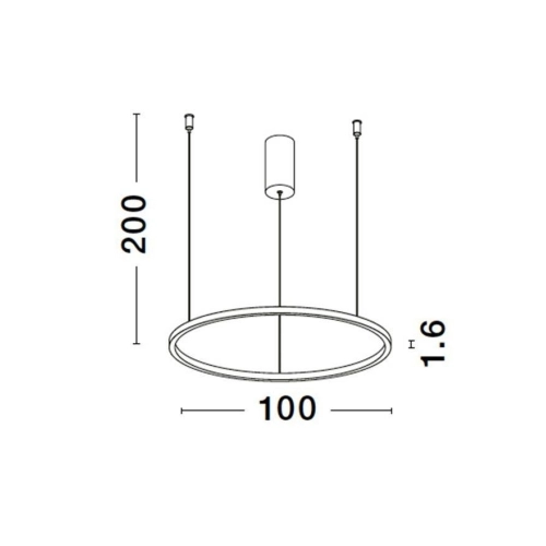 Závěsné LED svítidlo NOVA LUCE TARQUIN 59W 3000K 9345608 stmívatelné Triac (obrázek 4)