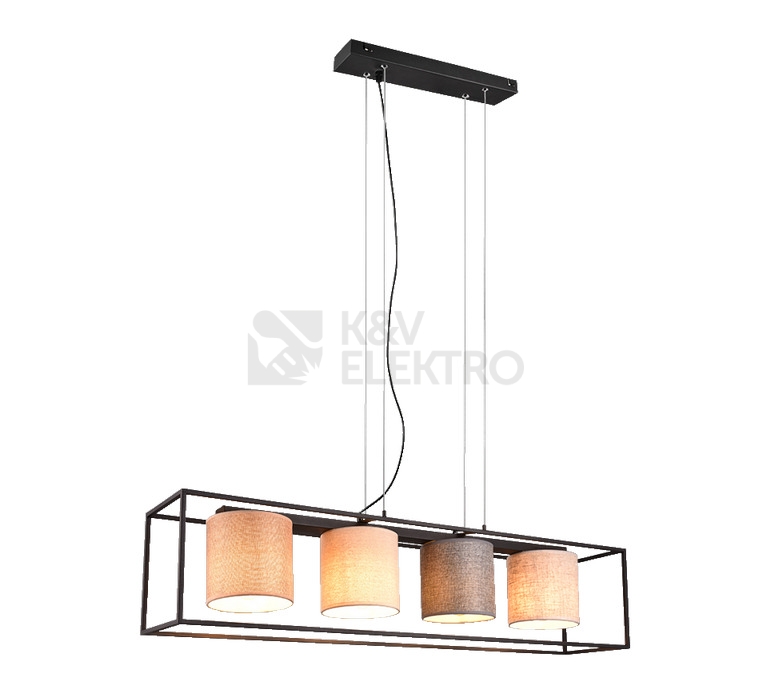 Obrázek produktu Závěsné svítidlo TRIO ROSS E27 4x25W bez žárovek 303100417 0