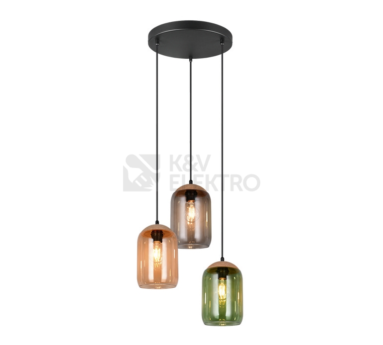 Obrázek produktu Závěsné svítidlo TRIO CORK E27 3x10W bez žárovek 364630317 0