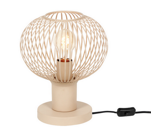 Stolní lampa TRIO GILA E27 1x10W písková bez žárovky 565700166