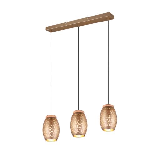 Závěsné svítidlo TRIO BIDAR E27 3x28W bez žárovek R31573065