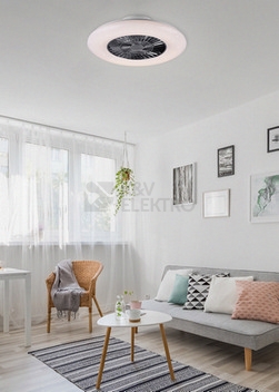 Obrázek produktu Stropní ventilátor s LED osvětlením TRIO VISBY 38W 2700K-6500K R62402106 1