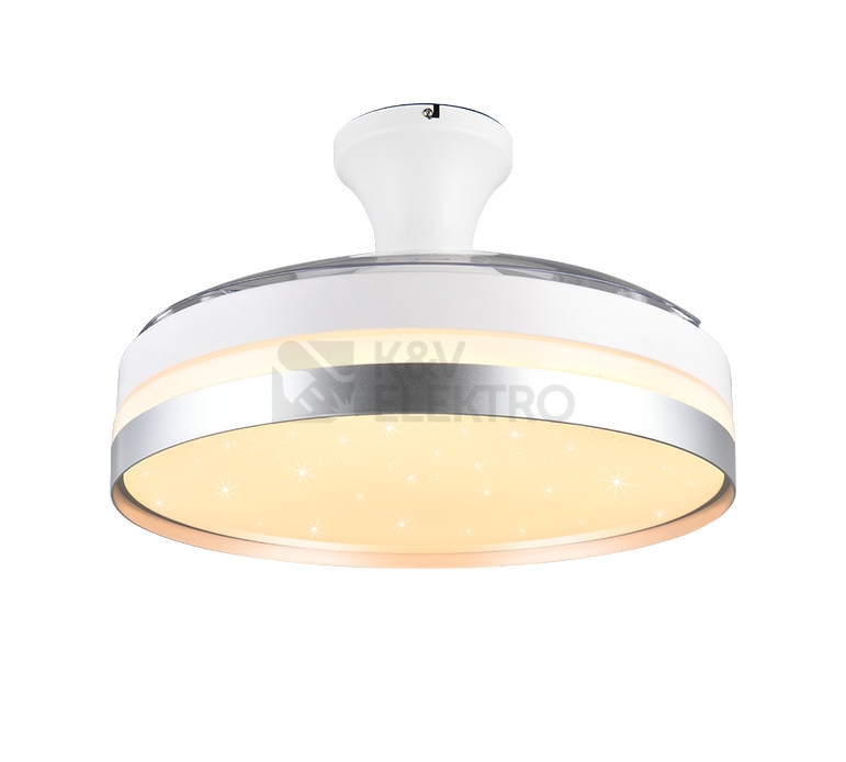 Obrázek produktu Stropní ventilátor s LED osvětlením TRIO LINDBERG 40W 2700K-6500K R67382187 0