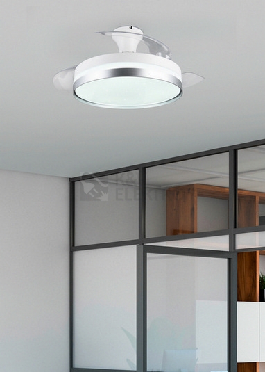 Obrázek produktu Stropní ventilátor s LED osvětlením TRIO LINDBERG 40W 2700K-6500K R67382187 1