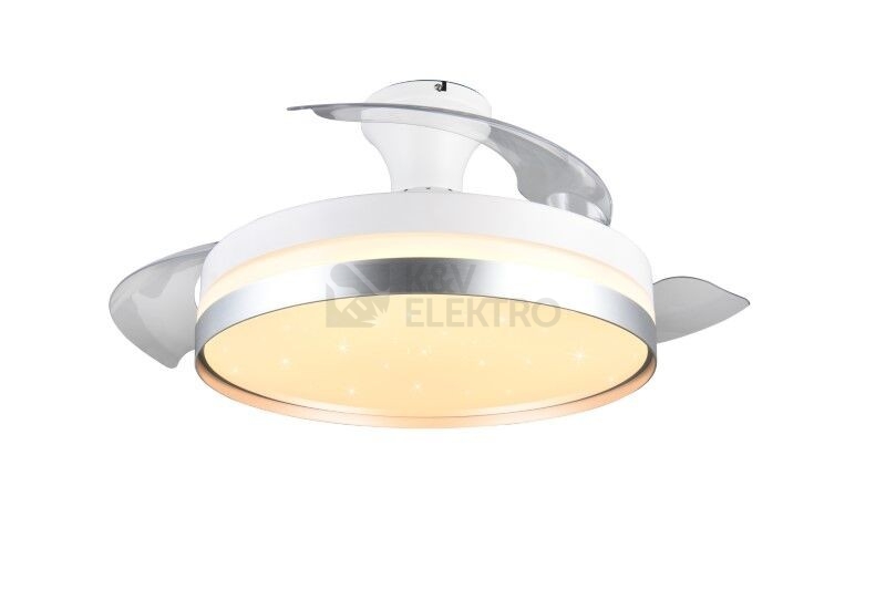 Obrázek produktu Stropní ventilátor s LED osvětlením TRIO LINDBERG 40W 2700K-6500K R67382187 3