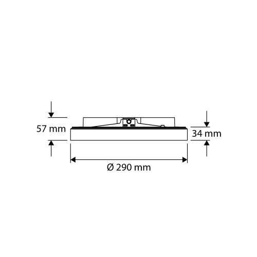LED svítidlo PROLUMIA Prodisc Helios Mini s prstencovým efektem přisazené/závěsné/zapuštěné Ø290 max.8W zap./vyp. černá 40008891 (obrázek 3)