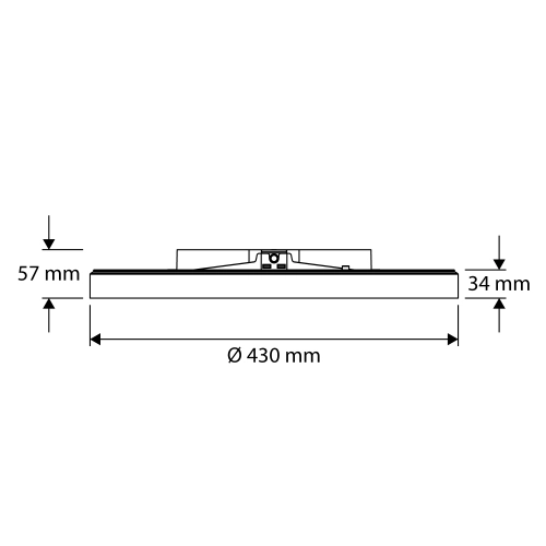 LED svítidlo PROLUMIA Prodisc Helios Maxi s prstencovým efektem přisazené/závěsné/zapuštěné Ø430 max.31W zap./vyp. bílá 40008909 (obrázek 3)
