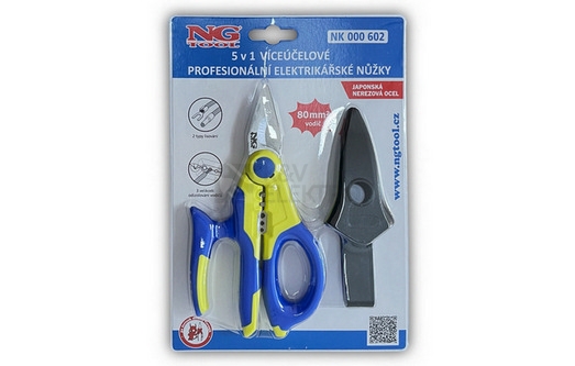 Obrázek produktu Nůžky multifunkční měď/hliník 3,5mm2 měkký kabel 80mm2 L=170mm NK 000 602 3