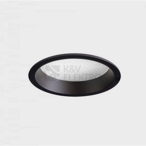 Zápustné LED svítidlo Kohl Lighting LIM Ø103mm černé 7W 3000K