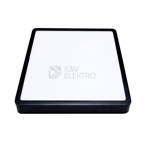 Stropní LED svítidlo Kohl Lighting DISC SLIM SQ 90x90mm černé 6W 3000K